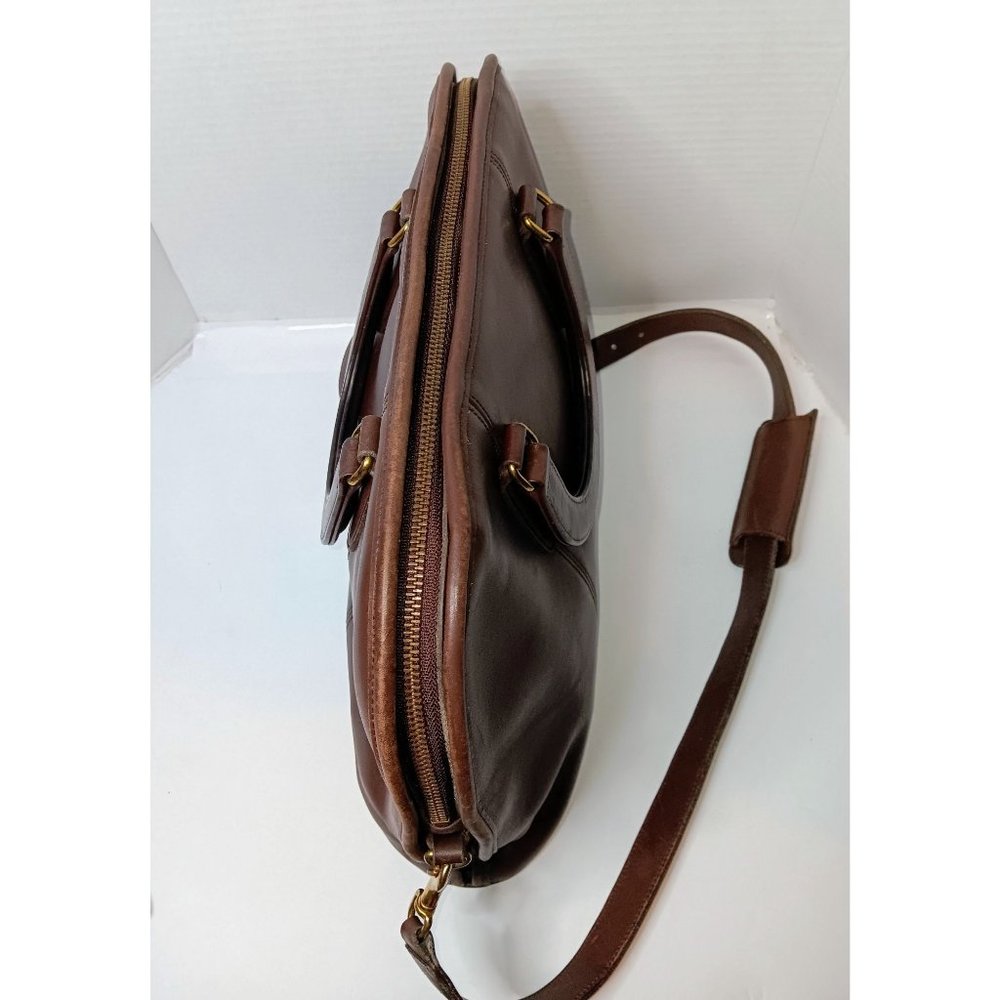 Vintage Coach 90s Bancroft Brief  XL Satchel - Picture 4 of 11